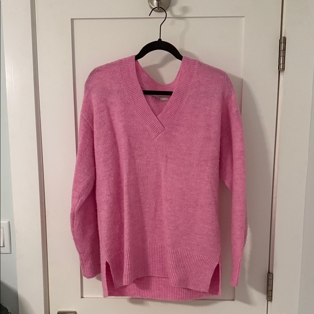 George Women's Pink V-Neck Sweater